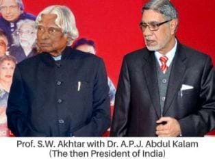 Prof. S.W. Akhtar with Dr. A.P.J. Abdul Kalam
